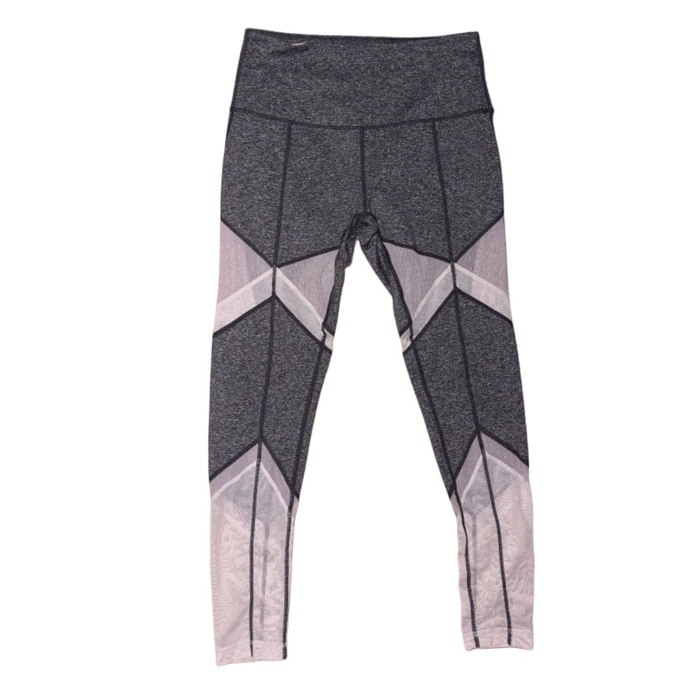 Zella Heather Gray & White Leggings